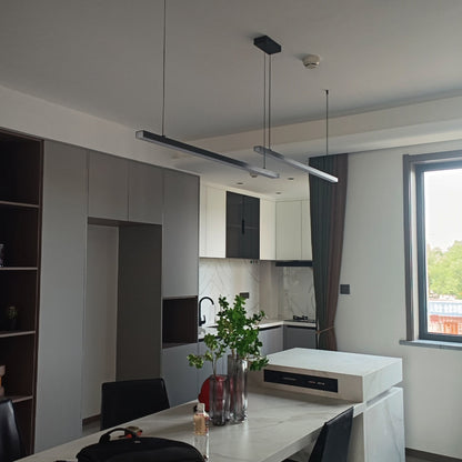 Sleek Metal Kitchen Island LED Pendant Light