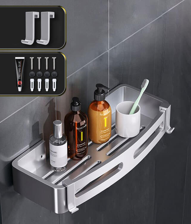 Silver Bathroom Storage Caddy Organizer - Cofik