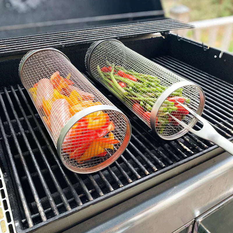 Outdoor BBQ Grill Basket Set
