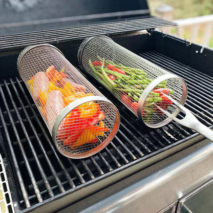 Outdoor BBQ Grill Basket Set