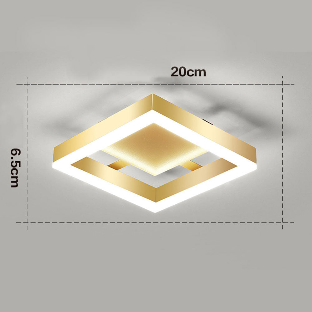 Luxury Golden Overhead LED Light Fixture