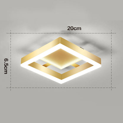 Luxury Golden Overhead LED Light Fixture