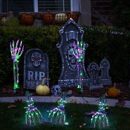 Solar Powered Halloween Yard Lamp Outdoor Decor Light