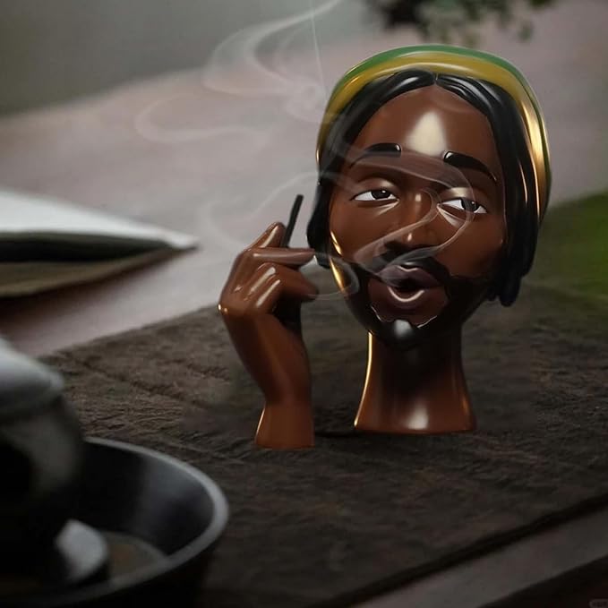 Unique Resin Incense Burner Statue with Smoke Effect