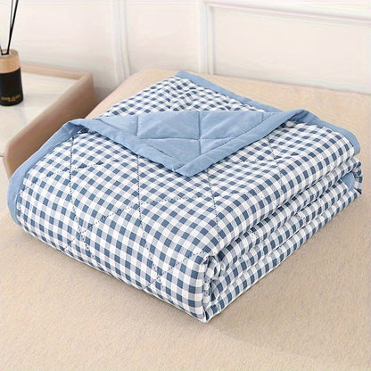 Soft Plaid Throw Blanket for Chilly Nights