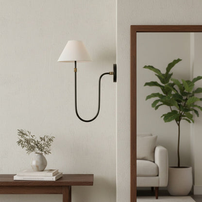 Modern Fabric Shade Wall Lamp