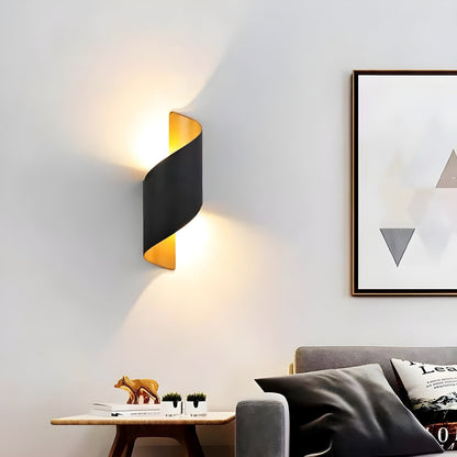 Modern Spiral LED Outdoor Wall Light