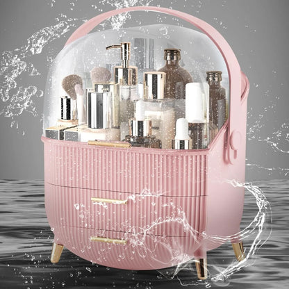 BEAUTYSENSE Makeup Organizer – Dustproof & Waterproof Cosmetic Case with Elegant Design