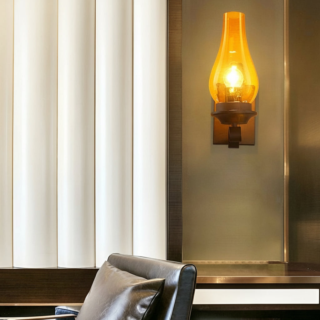 Rustic Metal Wall Light – Vintage Style E27 Sconce