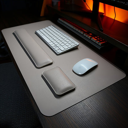 Ergonomic Office Desk Pad Set with Wrist Rests