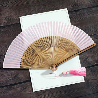 Natural Bamboo Silk Handheld Fan