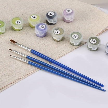 Colorful Flower Art Paint By Number Kit
