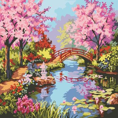 Colorful Flower Art Paint By Number Kit