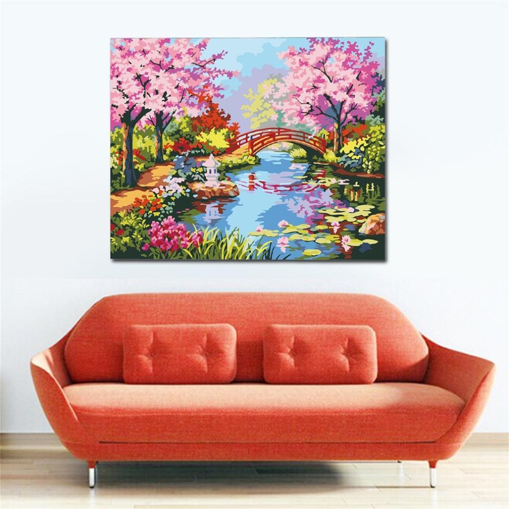 Colorful Flower Art Paint By Number Kit