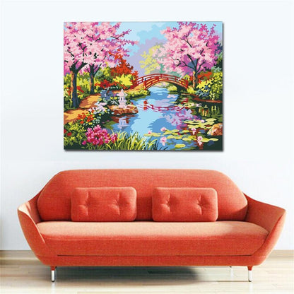 Colorful Flower Art Paint By Number Kit