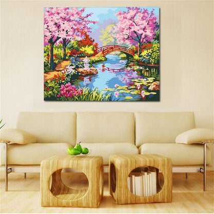 Colorful Flower Art Paint By Number Kit