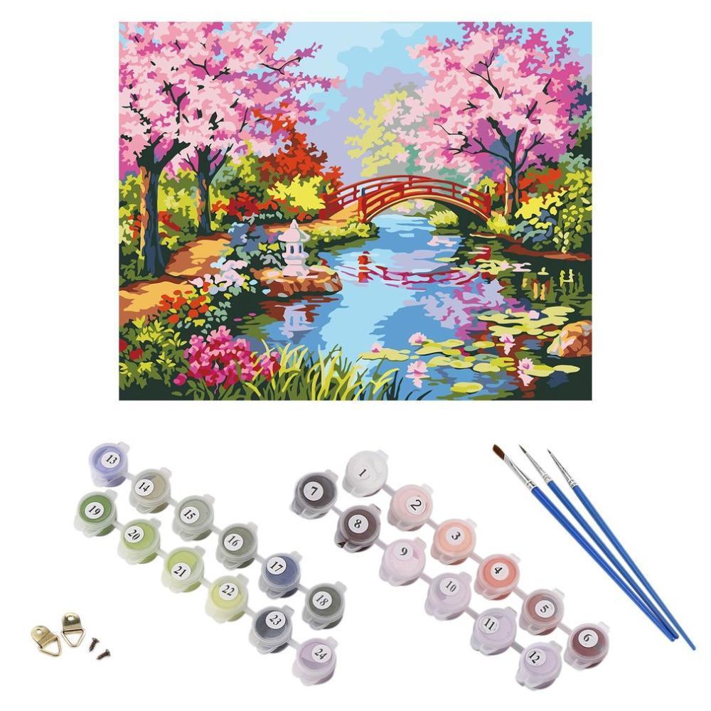 Colorful Flower Art Paint By Number Kit