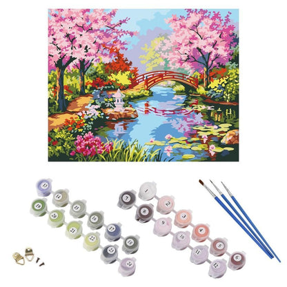 Colorful Flower Art Paint By Number Kit