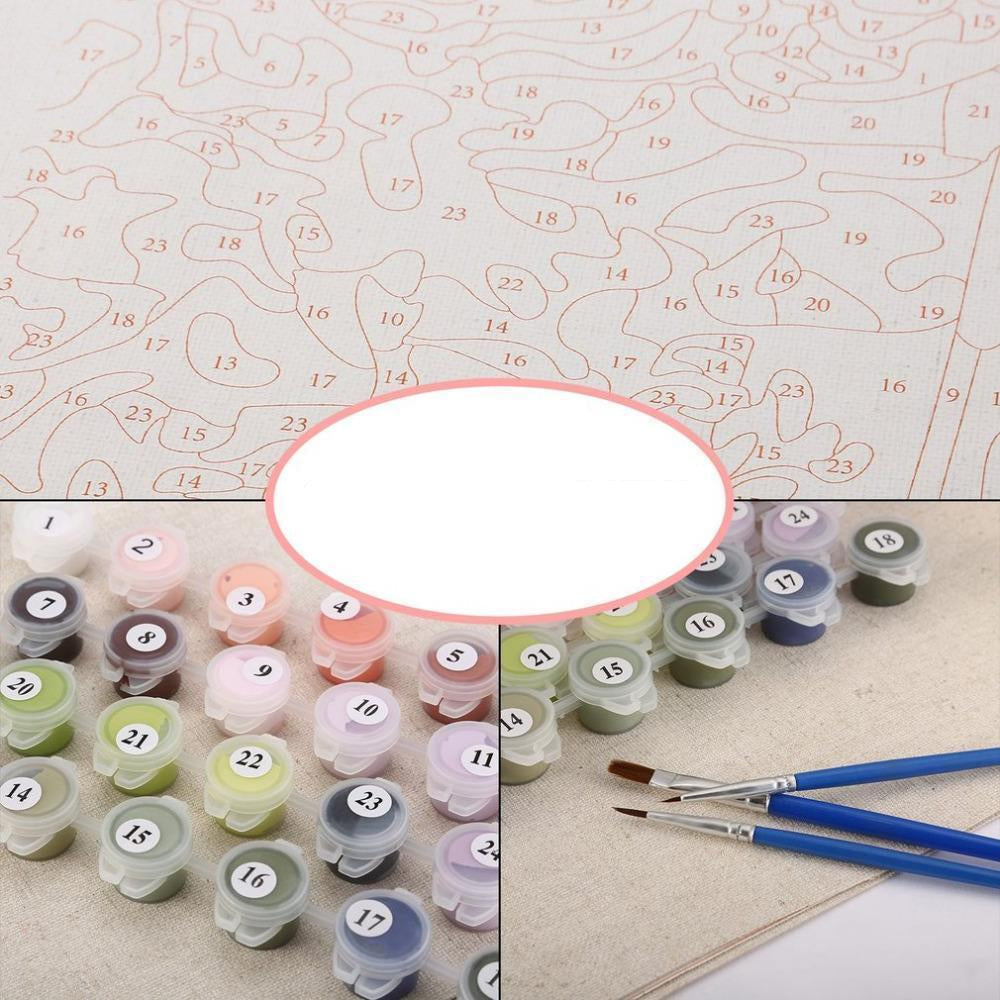 Colorful Flower Art Paint By Number Kit