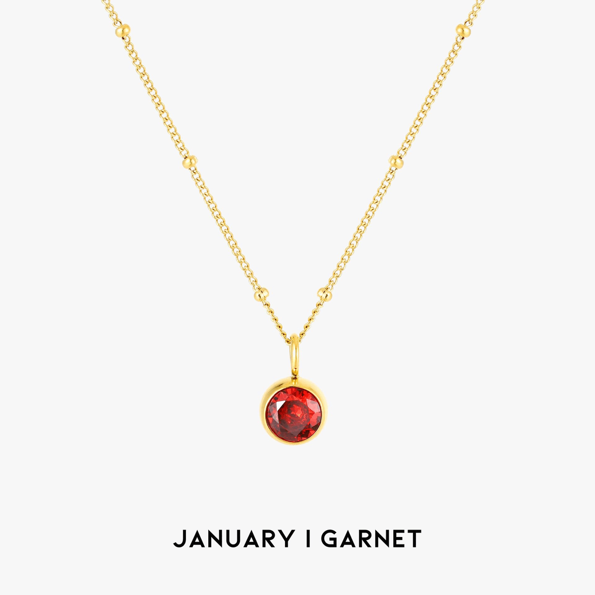 Gemstone Personalized Chain Necklace