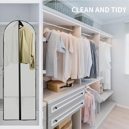 Large Clothing Storage Bag with Zip and Clear Window