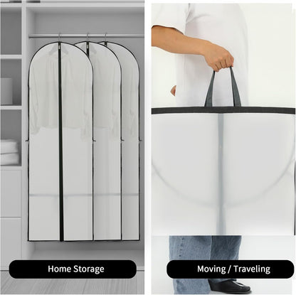 Large Clothing Storage Bag with Zip and Clear Window