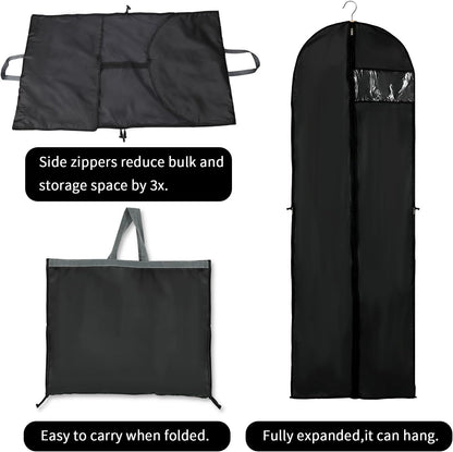 Large Clothing Storage Bag with Zip and Clear Window