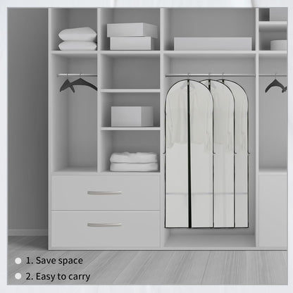 Large Clothing Storage Bag with Zip and Clear Window