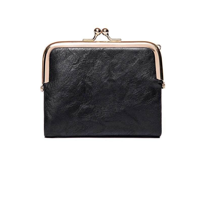 Classic Faux Leather Clutch Purse Bag