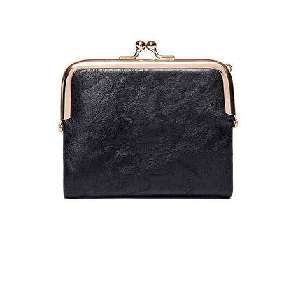 Classic Faux Leather Clutch Purse Bag