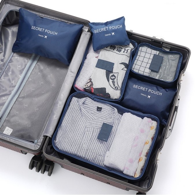 Travel Packing Accessories 6 Pack Organizer Bags
