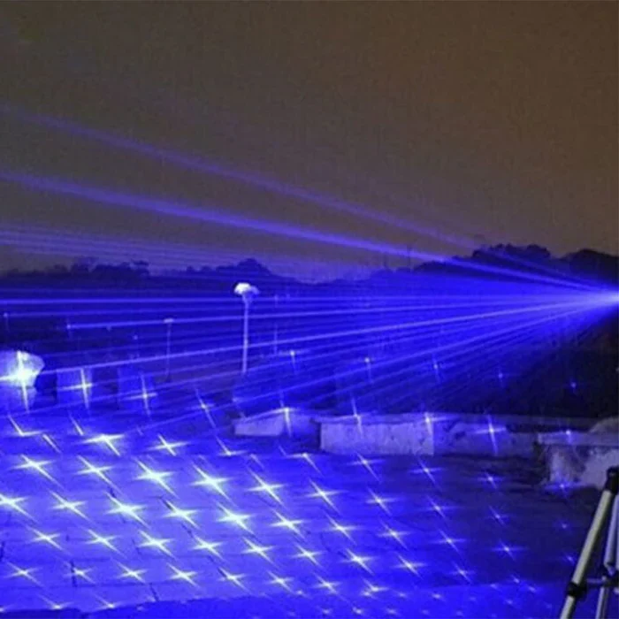Powerful Blue Tactical LED Flashlight Lamp