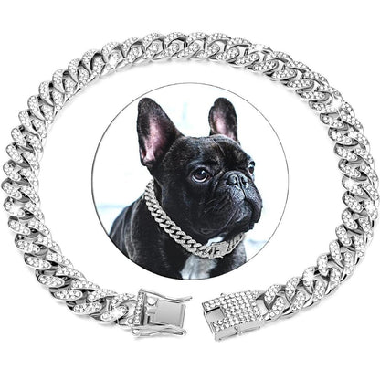 Luxury Pet Gold Link Dog Collar