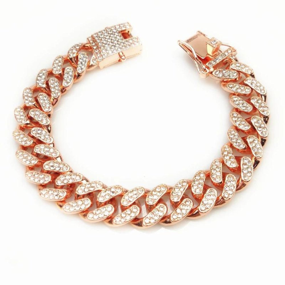 Luxury Pet Gold Link Dog Collar