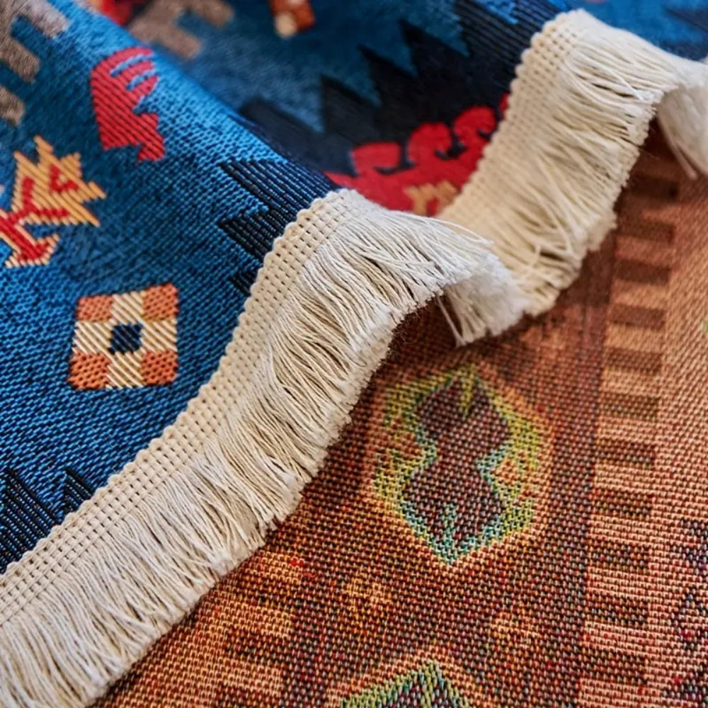 Unique Patterned Natural Fiber Area Rug