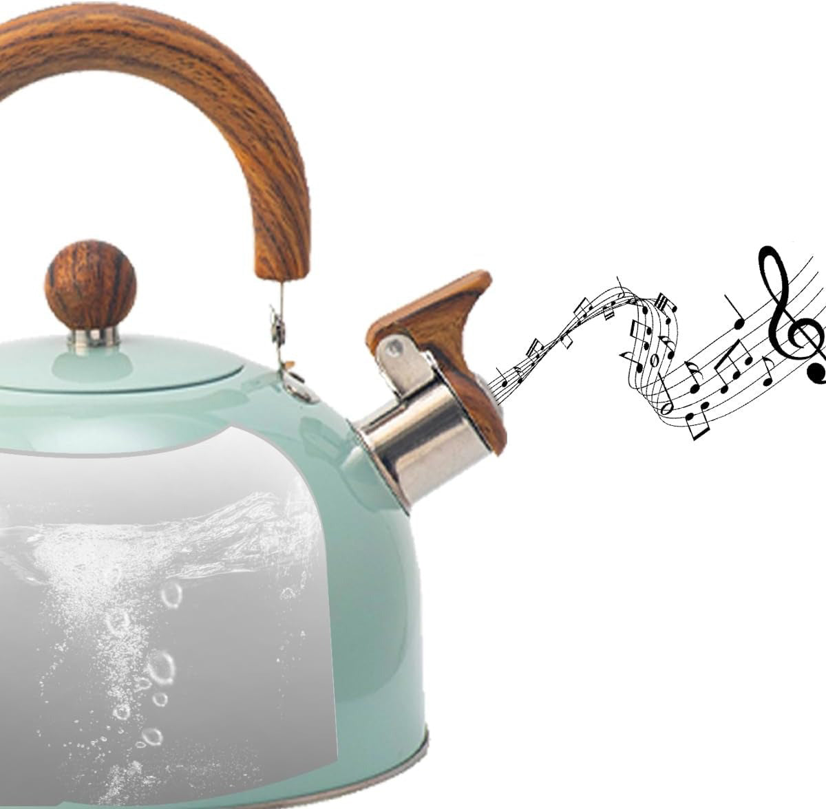 Premium Stainless Steel Whistling Kettle - Big Capacity