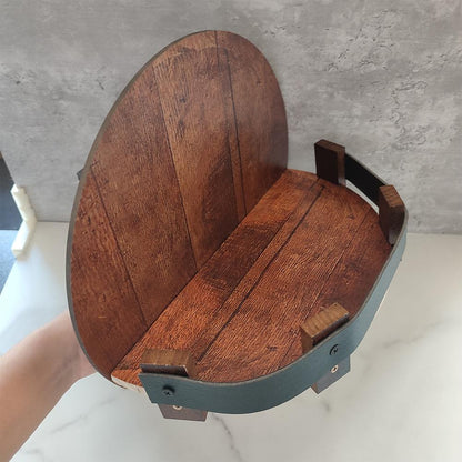 Reclaimed Wood Whiskey Display Shelf