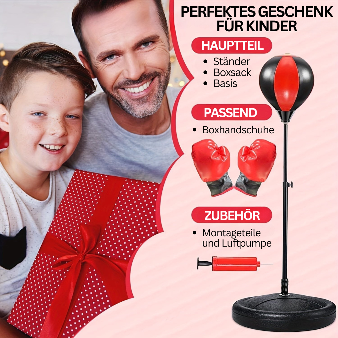 Kids Boxing Set with Punch Bag and Gloves