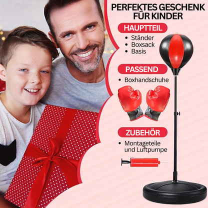 Kids Boxing Set with Punch Bag and Gloves
