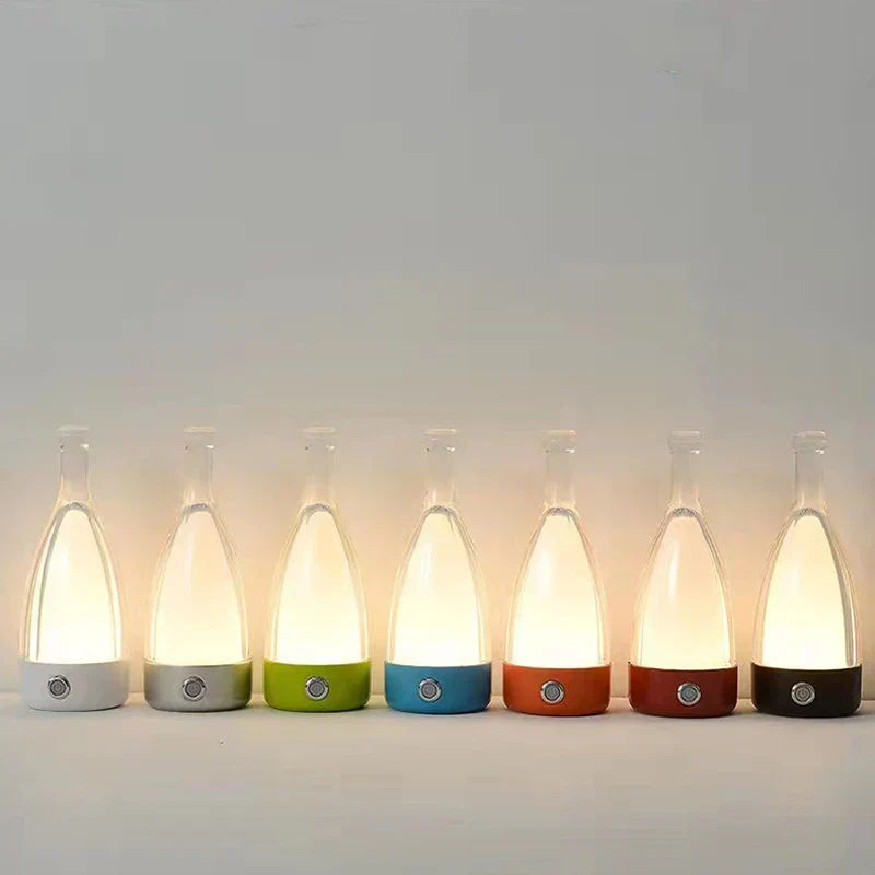 Elegant Wine Bottle Desk Lamp