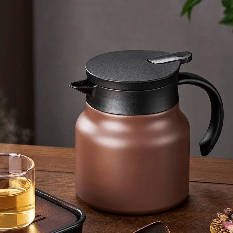 Thermal Teapot with Steel Infuser for Hot or Iced Tea
