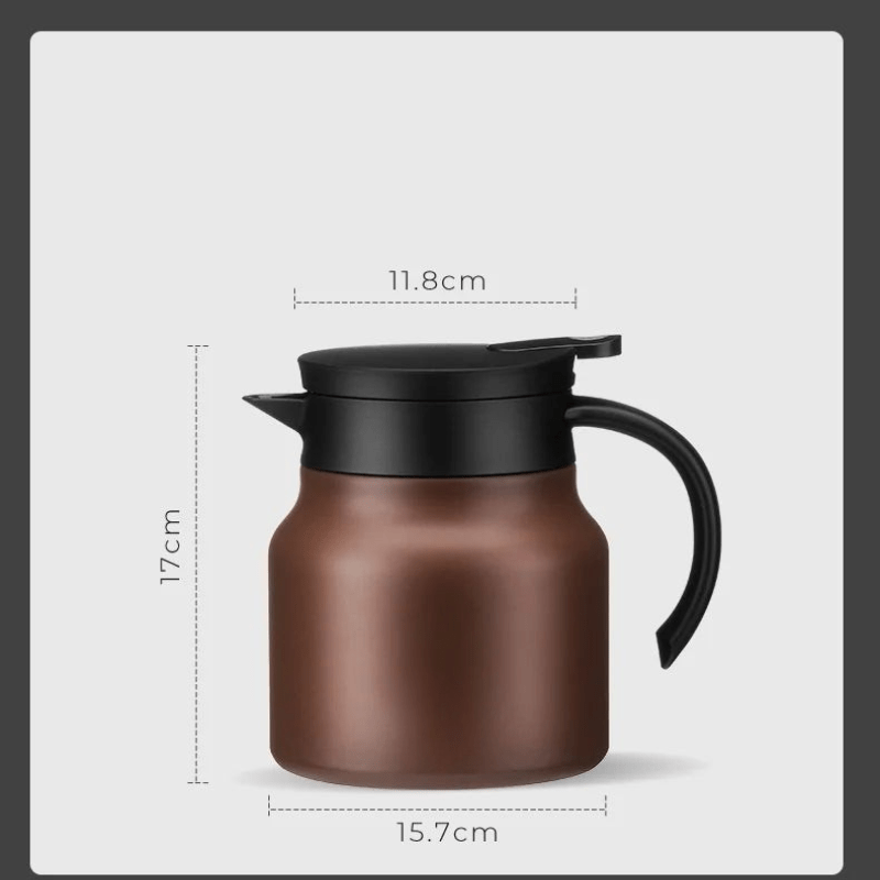 Thermal Teapot with Steel Infuser for Hot or Iced Tea