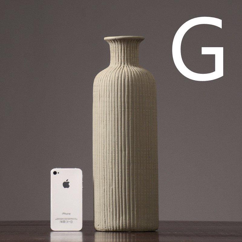 Earthy Ceramic Floral Vase Planter Pot