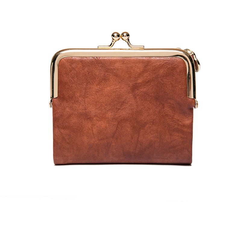Classic Faux Leather Clutch Purse Bag