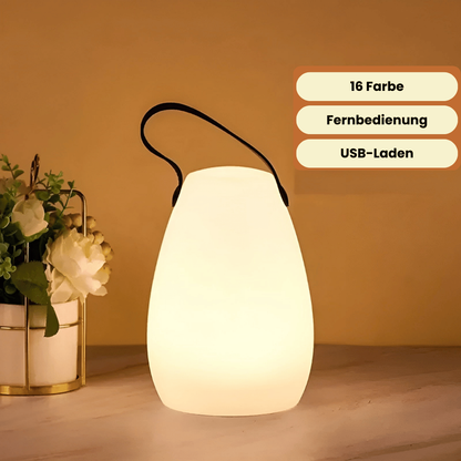 Compact Outdoor LED Table Light with Remote