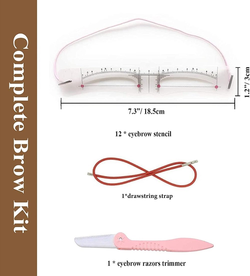 Easy Brow Shaping Kit with Adjustable Strap