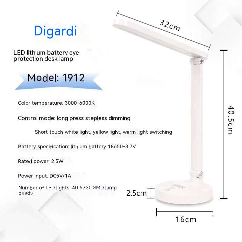 Compact Foldable Desk Lamp with USB Charger - Cofik
