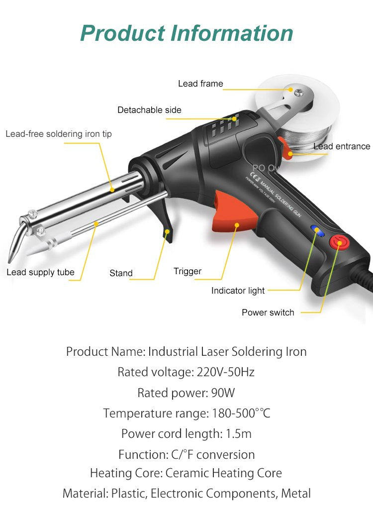 Fast Electric Welder & Cutter with Comfort Grip