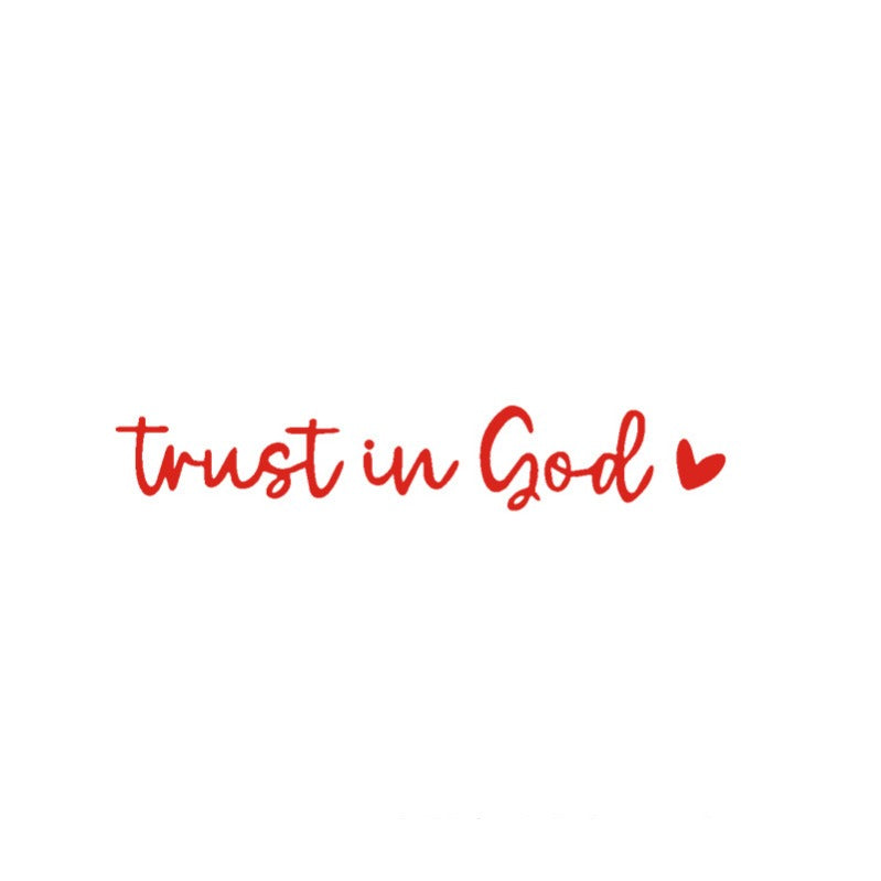 Faith Inspirational Car Rear View Mirror Sticker