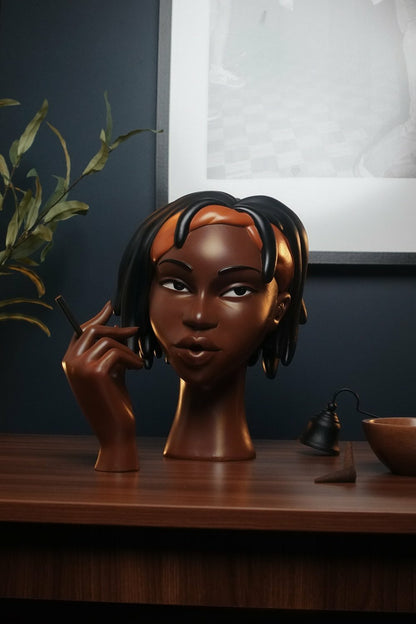Unique Resin Incense Burner Statue with Smoke Effect